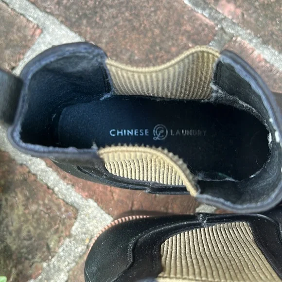 Chinese laundry Black Leather booties Size 8.5 - Picture 4 of 9